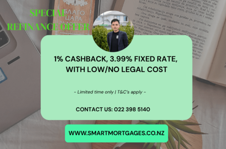 Special Refinance Offer: 3.99% Fixed Rate and 1% Cashback